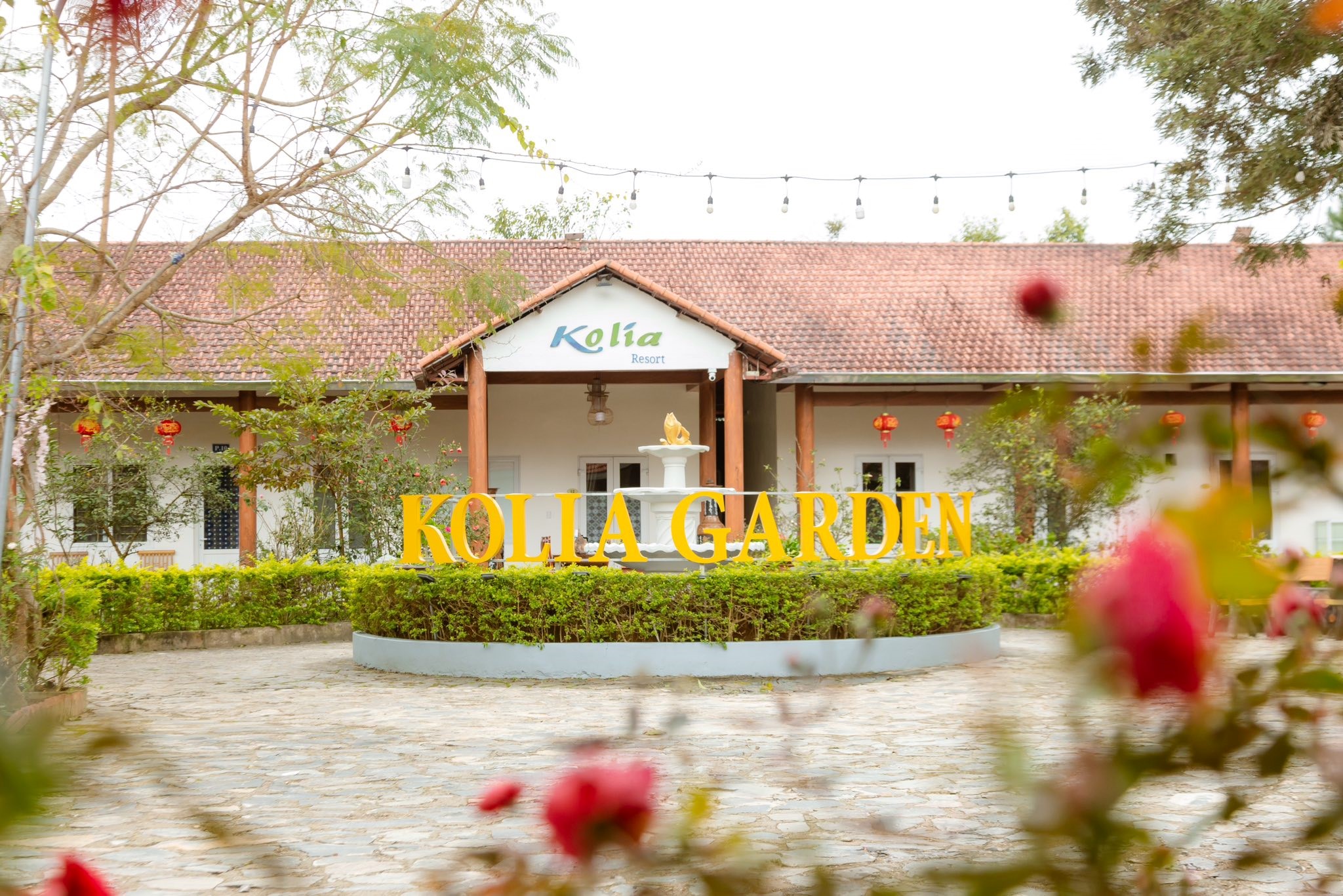 Khuôn viên mặt trước khách sạn Kolia